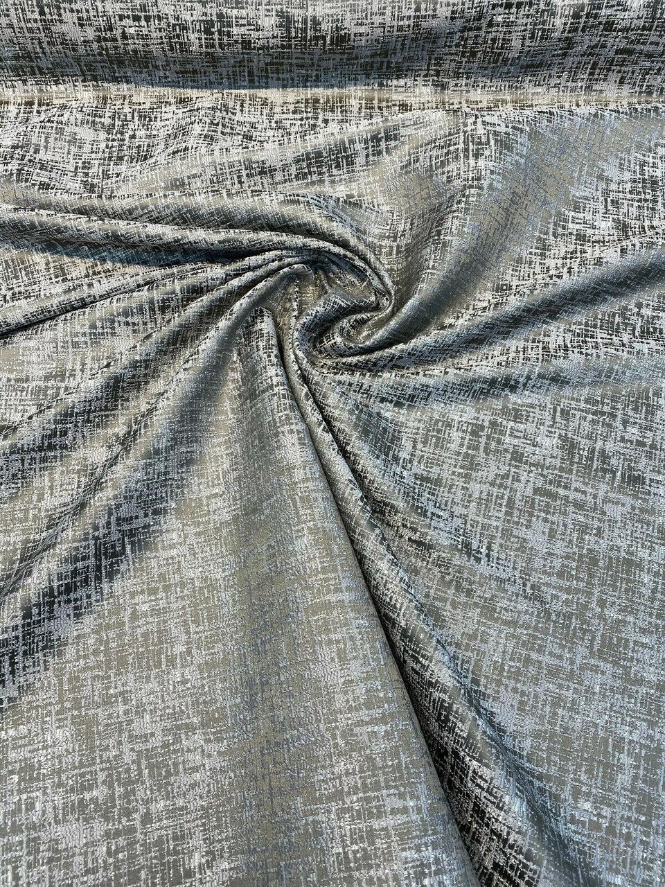 1 Yard Simba Silver Jacquard Brocade Designer Fabric 54 Inches Wide